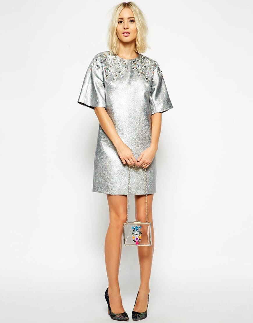 Тренд вечерней моды – серебряное платье: как одеться на выпускной 2015